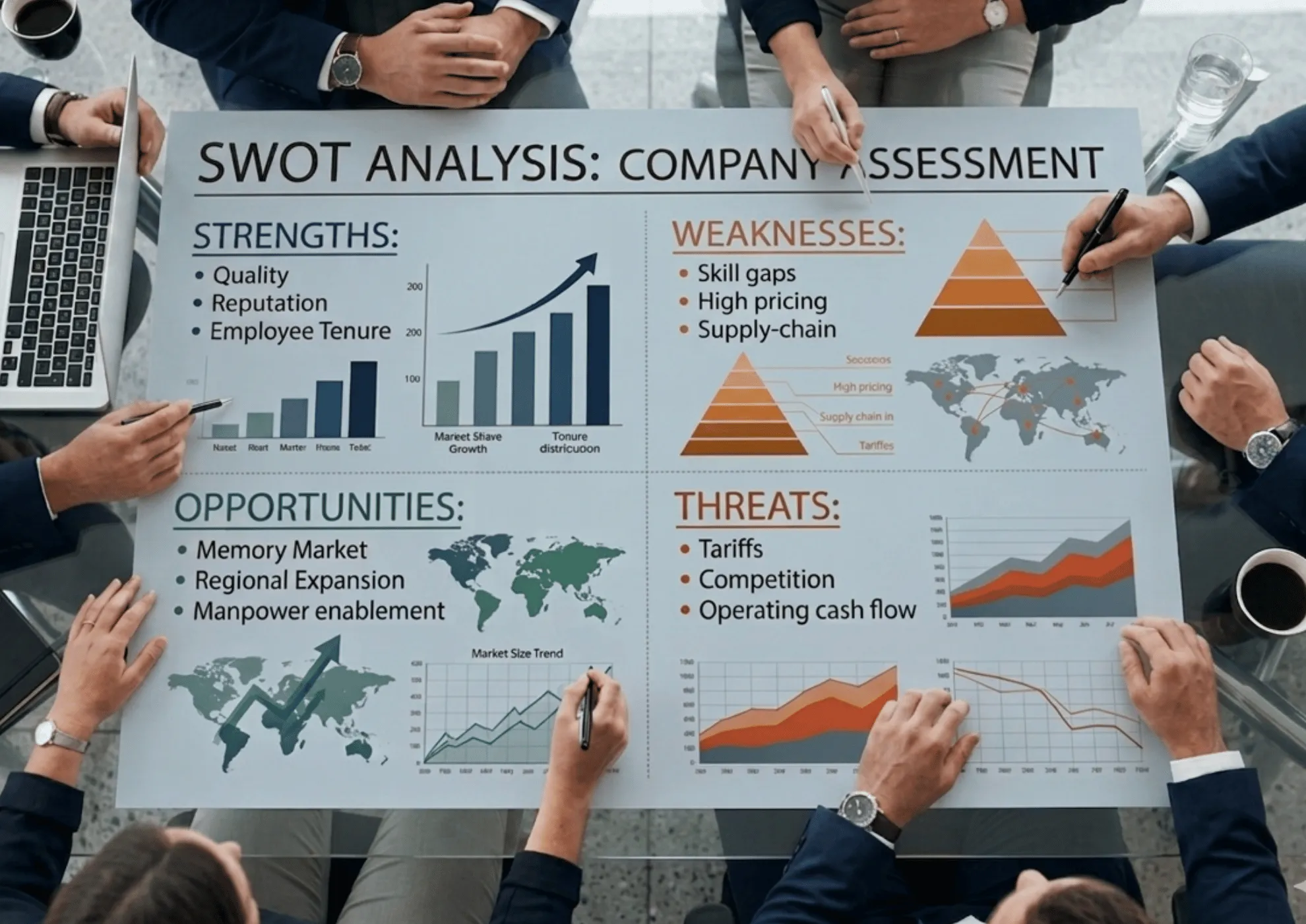We assess first, then prioritize the highest-impact actions to deliver measurable results.